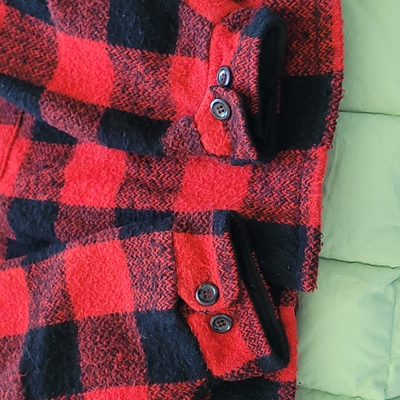 Vintage 60s Melton Wool Insulated Mackinaw Buffalo Plaid Jacket, EUC, SO WARM - Picture 13 of 13
